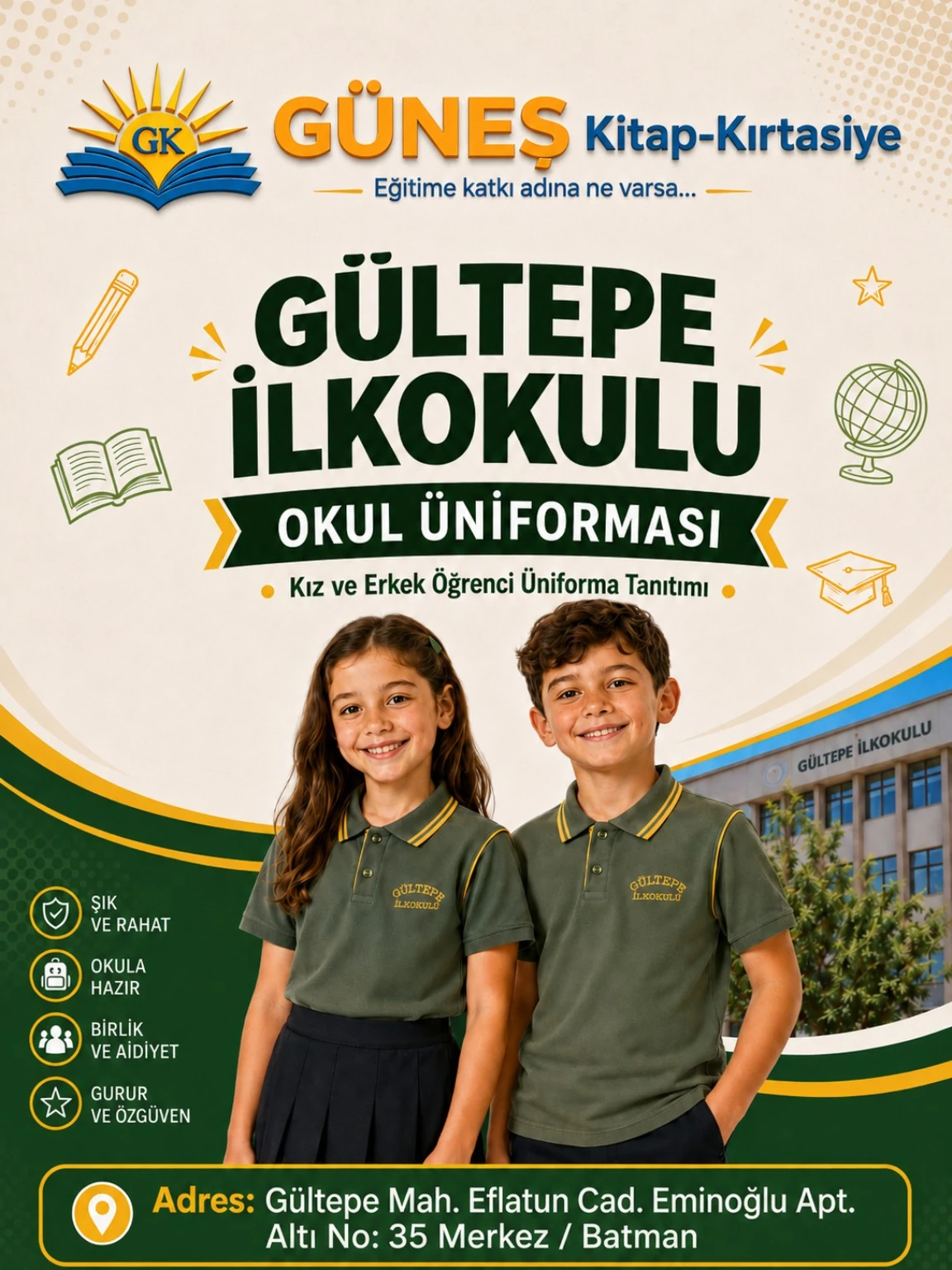 Okul üniforması tanıtımı